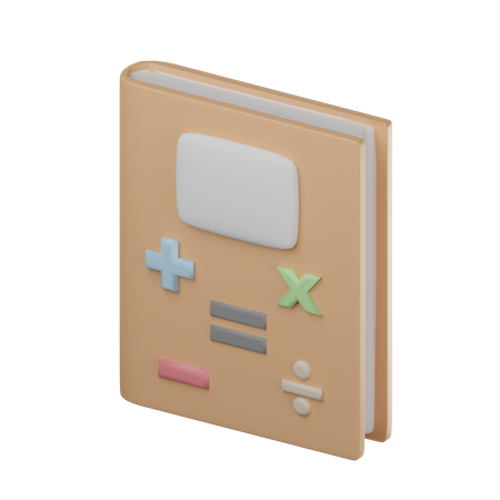 Livro de matemática  3D Icon