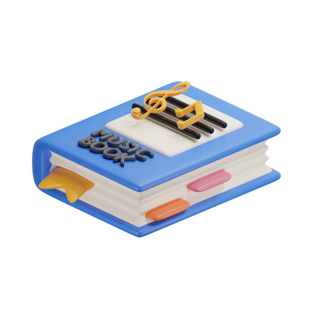 Livro de música  3D Icon