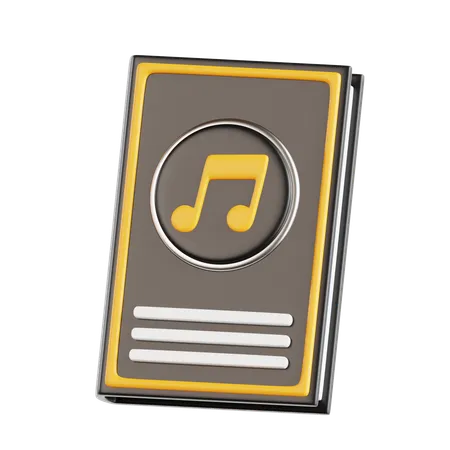 Livro de música  3D Icon