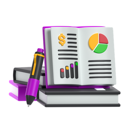 Livro de negócios  3D Icon