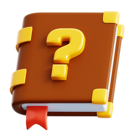Livro de perguntas  3D Icon