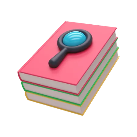 Livro de pesquisa  3D Illustration