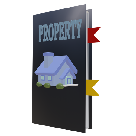 Livro de propriedades  3D Icon