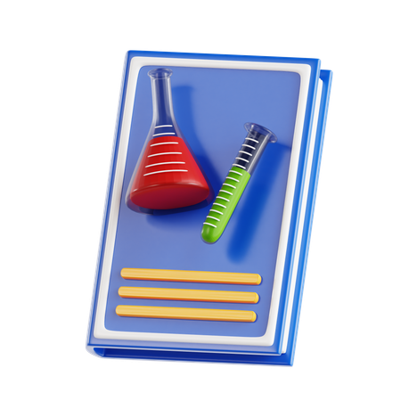 Livro de química  3D Icon