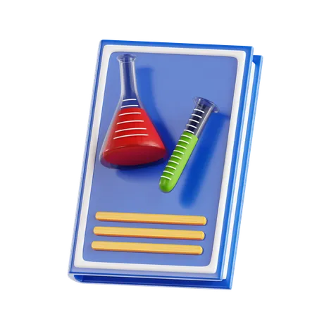 Livro de química  3D Icon