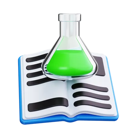 Livro de química  3D Icon