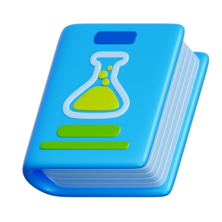 Livro de química  3D Icon