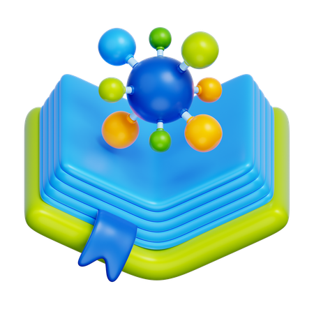 Livro de química  3D Icon