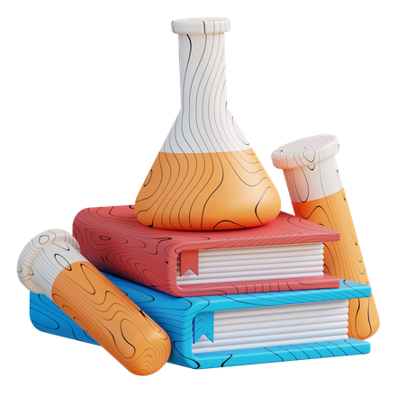 Livro de química  3D Icon
