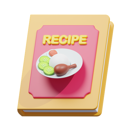 Livro de receitas  3D Icon