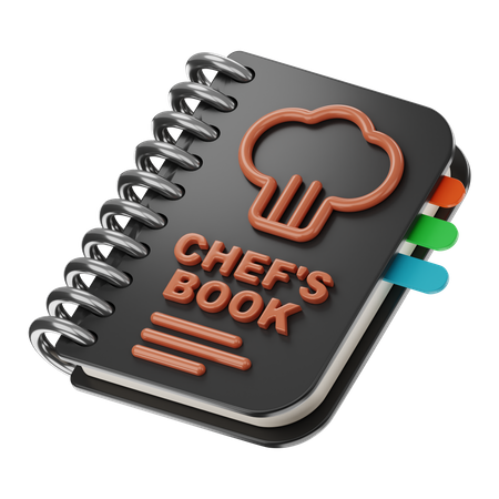 Livro de receitas do chef  3D Icon