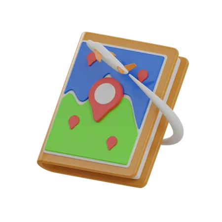 Livro de viagem  3D Icon