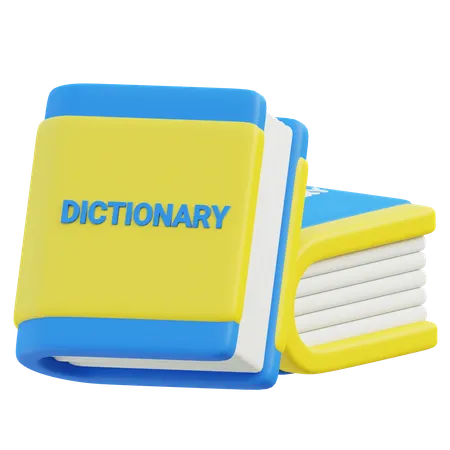 Livro de dicionário  3D Icon