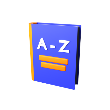 Livro de dicionário  3D Icon
