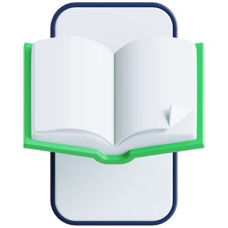 Livro digital  3D Icon