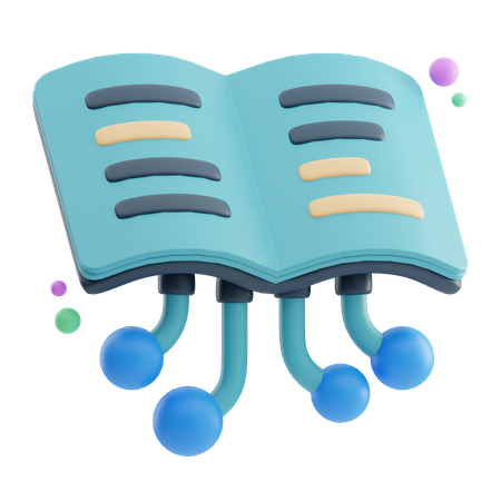 Livro digital  3D Icon