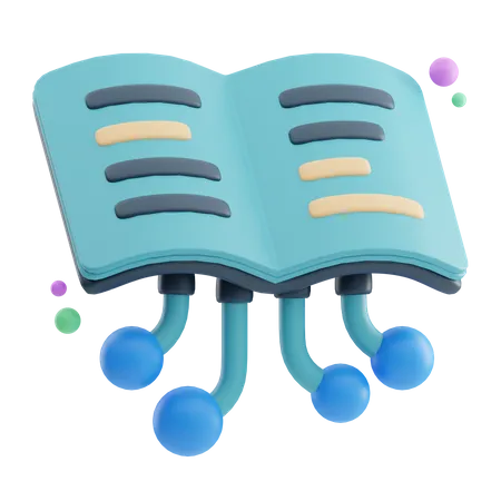 Livro digital  3D Icon