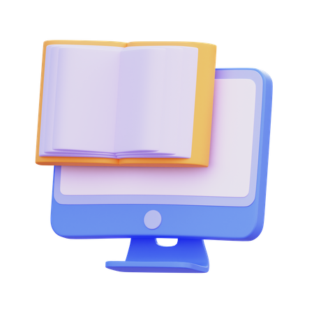 Livro digital  3D Icon