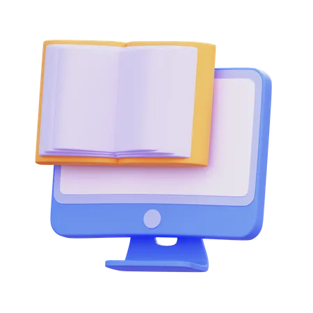 Livro digital  3D Icon