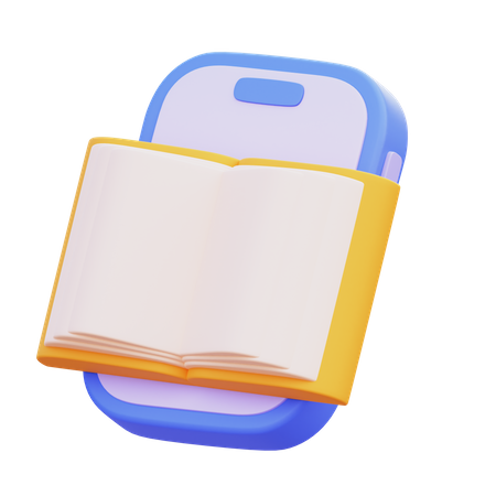 Livro digital  3D Icon