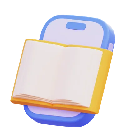 Livro digital  3D Icon