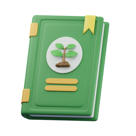 Livro de ecologia  3D Icon