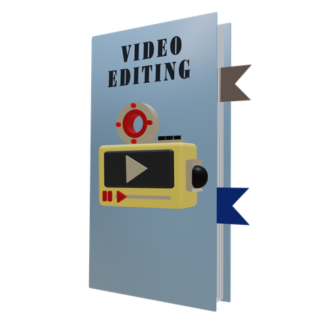 Livro de edição de vídeo  3D Icon