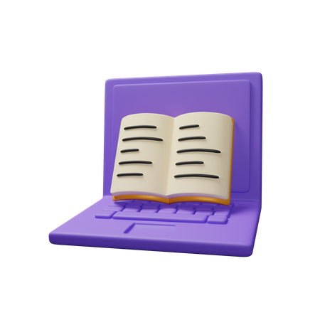 Livro eletronico  3D Icon