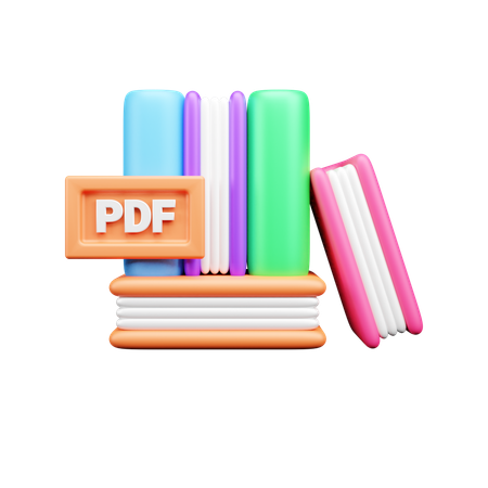 Livro em pdf  3D Icon