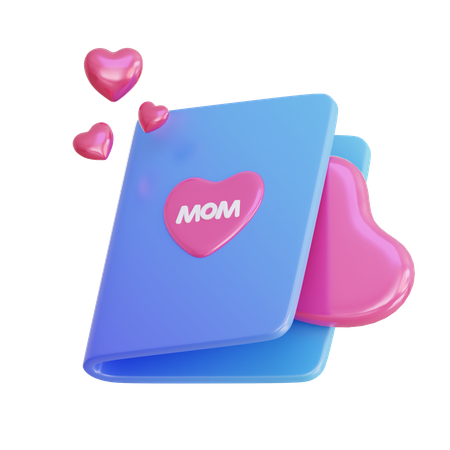 Livro especial para mamãe  3D Icon