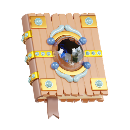 Livro de fantasia  3D Icon