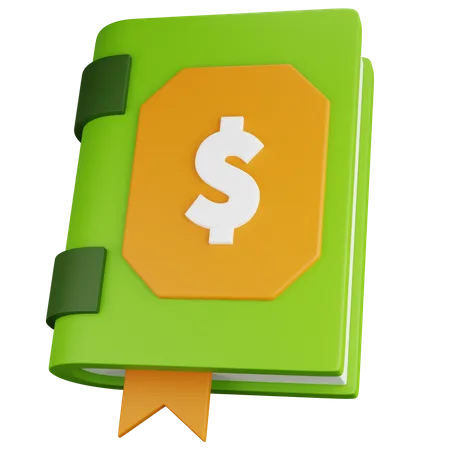 Livro de finanças  3D Icon