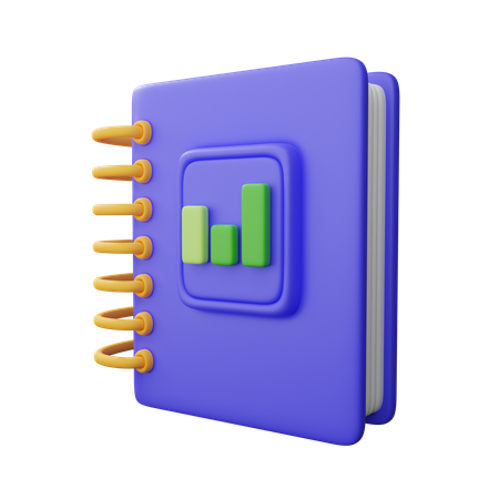 Livro financeiro  3D Icon