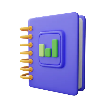 Livro financeiro  3D Icon