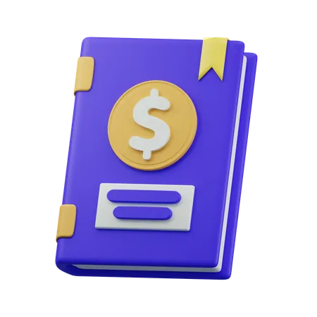 Livro financeiro  3D Icon