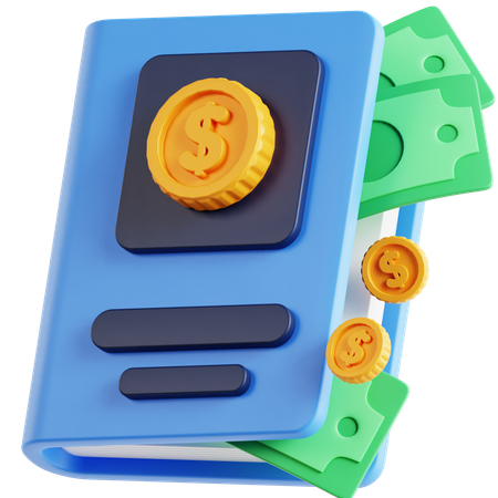 Livro financeiro  3D Icon