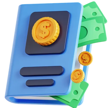 Livro financeiro  3D Icon