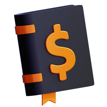 Livro financeiro  3D Icon