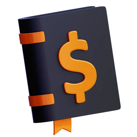 Livro financeiro  3D Icon