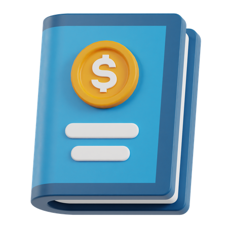 Livro financeiro  3D Icon