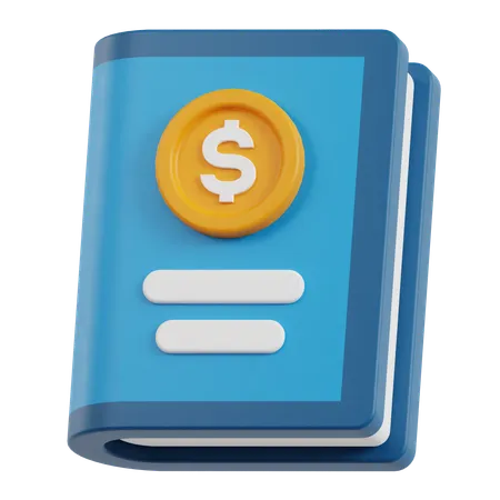 Livro financeiro  3D Icon