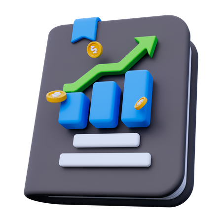 Livro financeiro  3D Icon