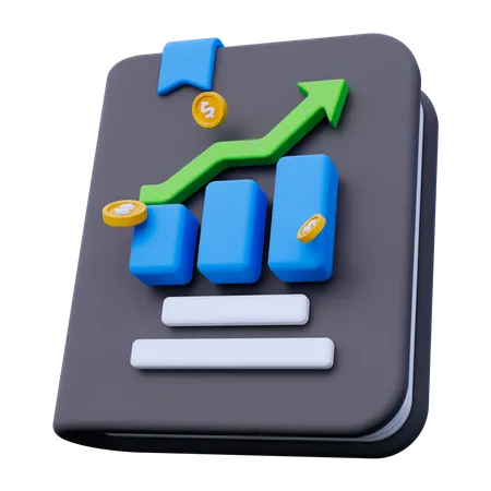 Livro financeiro  3D Icon