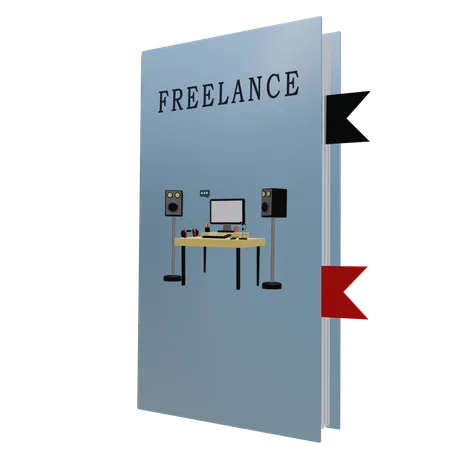 Livro freelancer  3D Icon