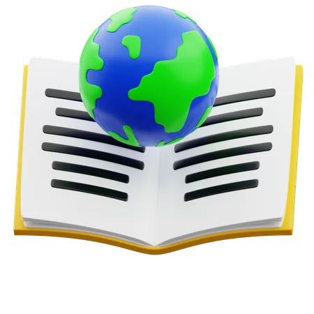 Livro de geografia  3D Icon