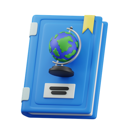 Livro de geografia  3D Icon