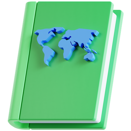 Livro de geografia  3D Icon