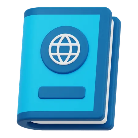 Livro global  3D Icon