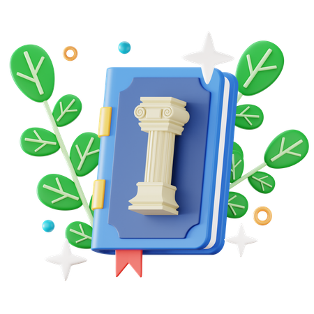 Livro de história 3D Icon