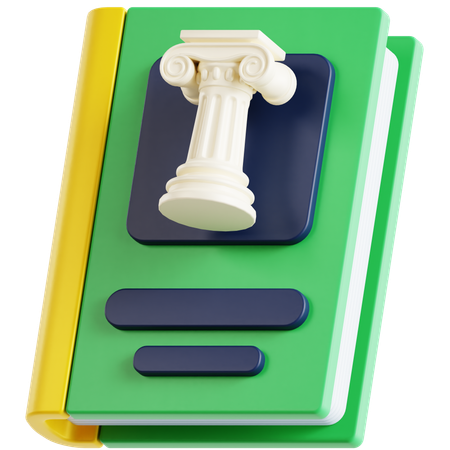 Livro histórico  3D Icon